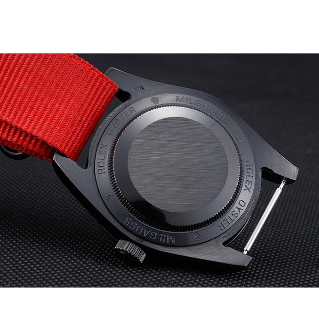 Aaa replica watch Strap Nylon Red Rolex Milgauss Bamford 622002 0815